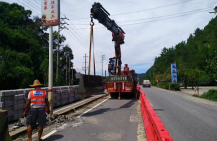 拆除隔离栏 修建绿化带