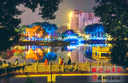 潘塘公园夜景更亮丽