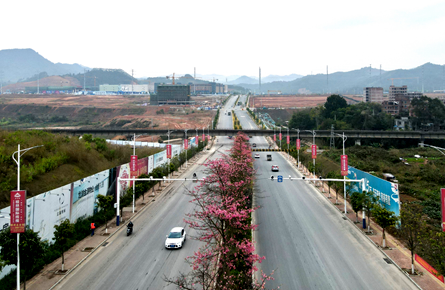 推进园区道路建设