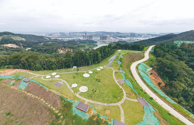 广信森林公园多个区域建设成型
