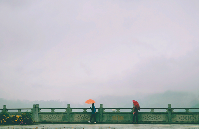 烟雨朦胧 景色如画